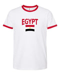 Egypt Soccer Ringer Tee 2026 — Classic Name & Flag | NYC Factory