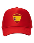 Spain Soccer Trucker Cap 2026 — Retro National Crest | NYC Factory