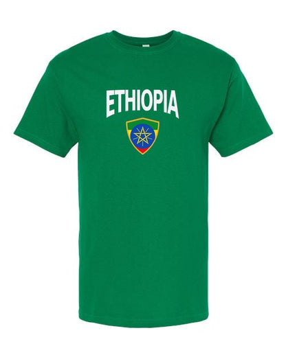 Ethiopia Arched Crest Soccer Tee — NYC Factory
