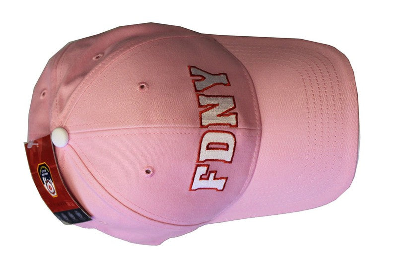 FDNY Baseball Hat Fire Department Of New York City Pink & White One Size