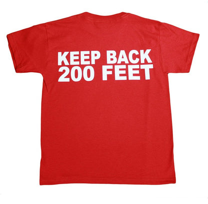 FDNY Kids Tee 200ft Back Officially Licensed (Youth, Red)