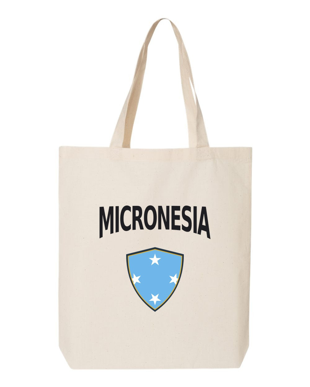 Micronesia Soccer Tote Bag — Arched National Crest | NYC Factory