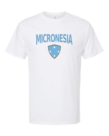 Micronesia Arched Crest Soccer Tee — NYC Factory