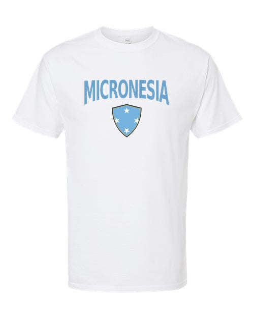Micronesia Arched Crest Soccer Tee — NYC Factory
