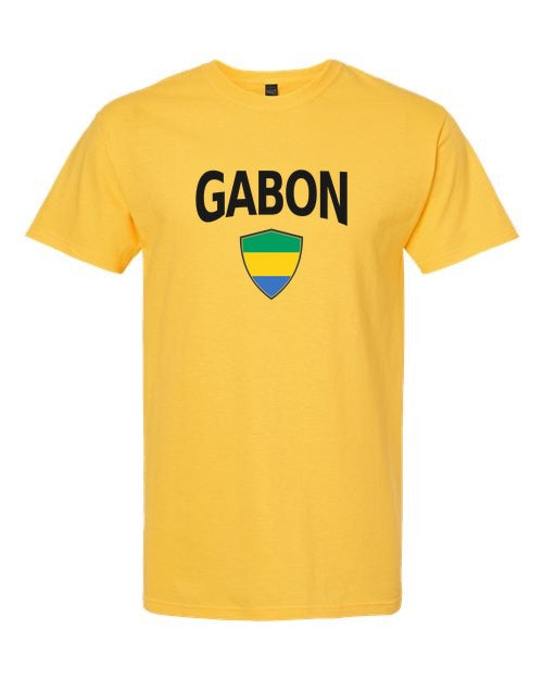 Gabon Arched Crest Soccer Tee — NYC Factory