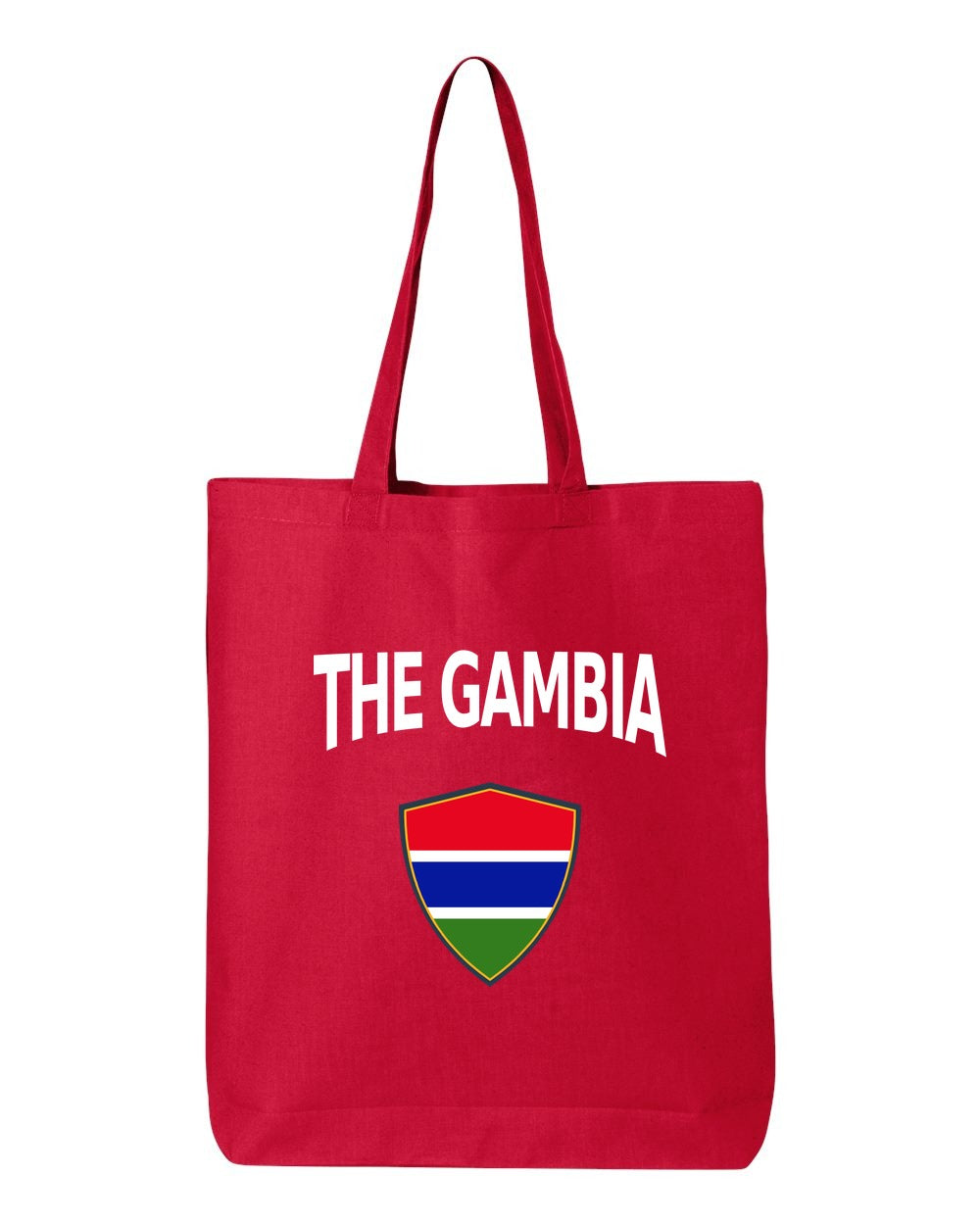 The Gambia Soccer Tote Bag — Arched National Crest | NYC Factory