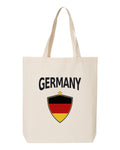 Germany Soccer Tote Bag 2026 — Arched National Crest | NYC Factory