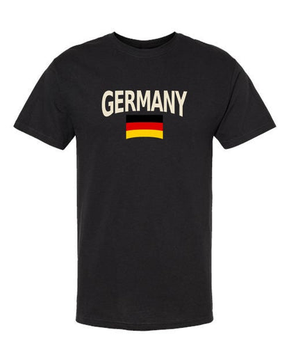 Germany Soccer Tee 2026 — Classic Name & Flag | NYC Factory - Black