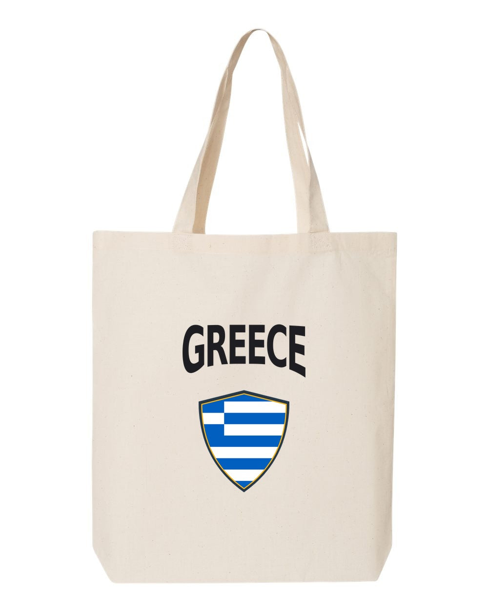Greece Soccer Tote Bag — Arched National Crest | NYC Factory