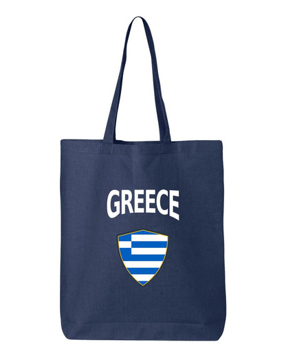 Greece Soccer Tote Bag — Arched National Crest | NYC Factory
