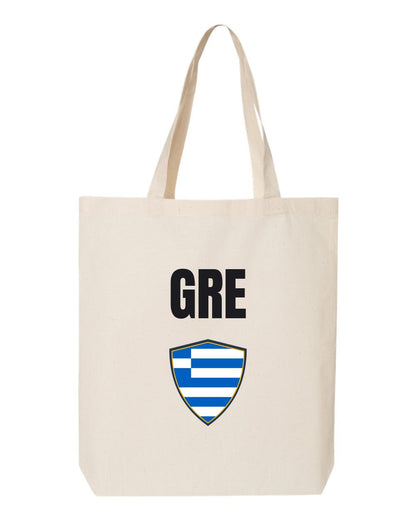 Greece Soccer Tote Bag — National Crest Badge | NYC Factory