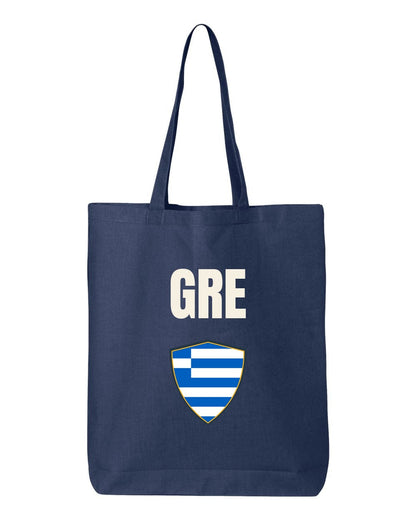 Greece Soccer Tote Bag — National Crest Badge | NYC Factory