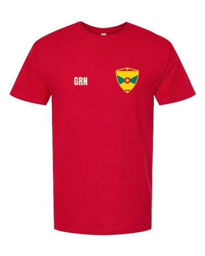 Grenada Soccer Tee — Retro National Crest | NYC Factory