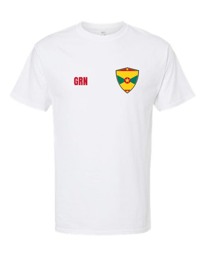 Grenada Soccer Tee — Retro National Crest | NYC Factory