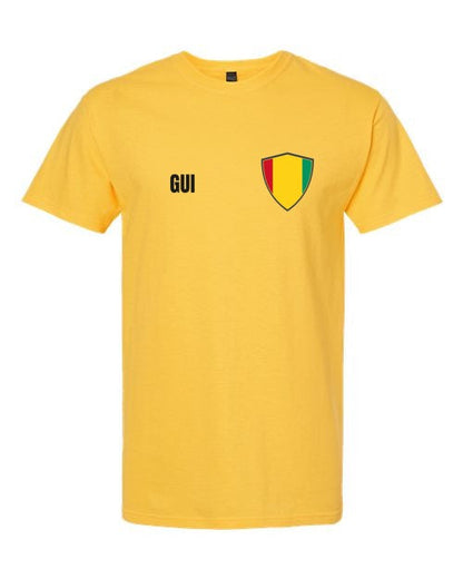 Guinea Soccer Tee — Retro National Crest | NYC Factory