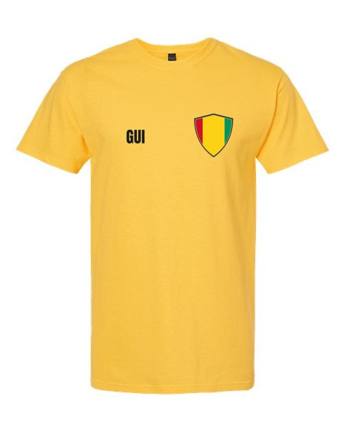 Guinea Soccer Tee — Retro National Crest | NYC Factory