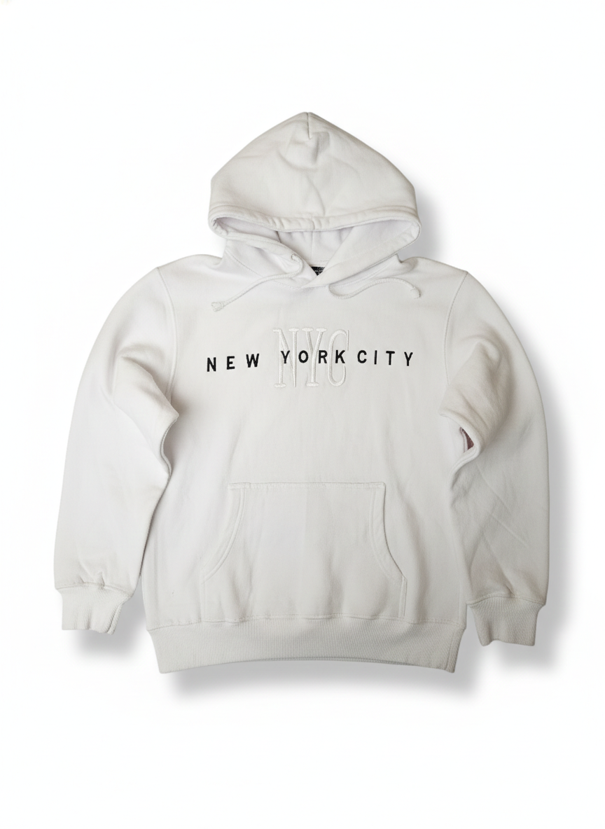 New York City Hoodie Embroidered Logo Adult Unisex Sweatshirt
