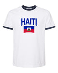 Haiti Soccer Ringer Tee 2026 — Classic Name & Flag | NYC Factory