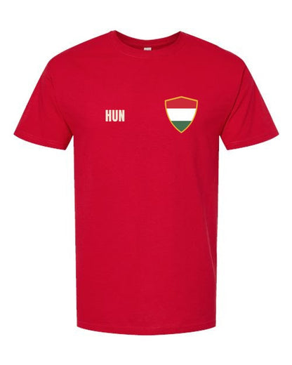 Hungary Soccer Tee — Retro National Crest | NYC Factory