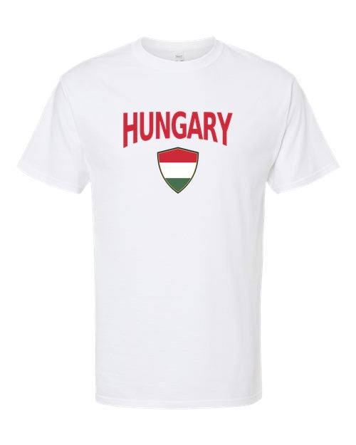 Hungary Arched Crest Soccer Tee — NYC Factory