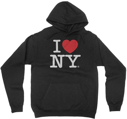 I Love NY Adult Unisex Hoodie Black