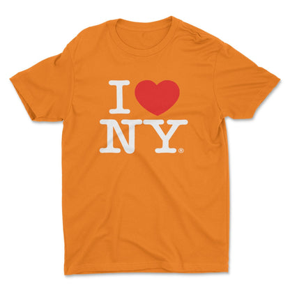 I Love NY Kids T-Shirt Officially Licensed Unisex Tees (Youth, Orange)