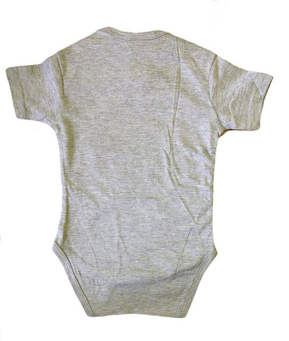 I Love NY New York Baby Infant Screen Printed Heart Bodysuit Gray