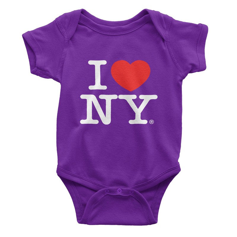 I Love NY Purple Baby Bodysuit