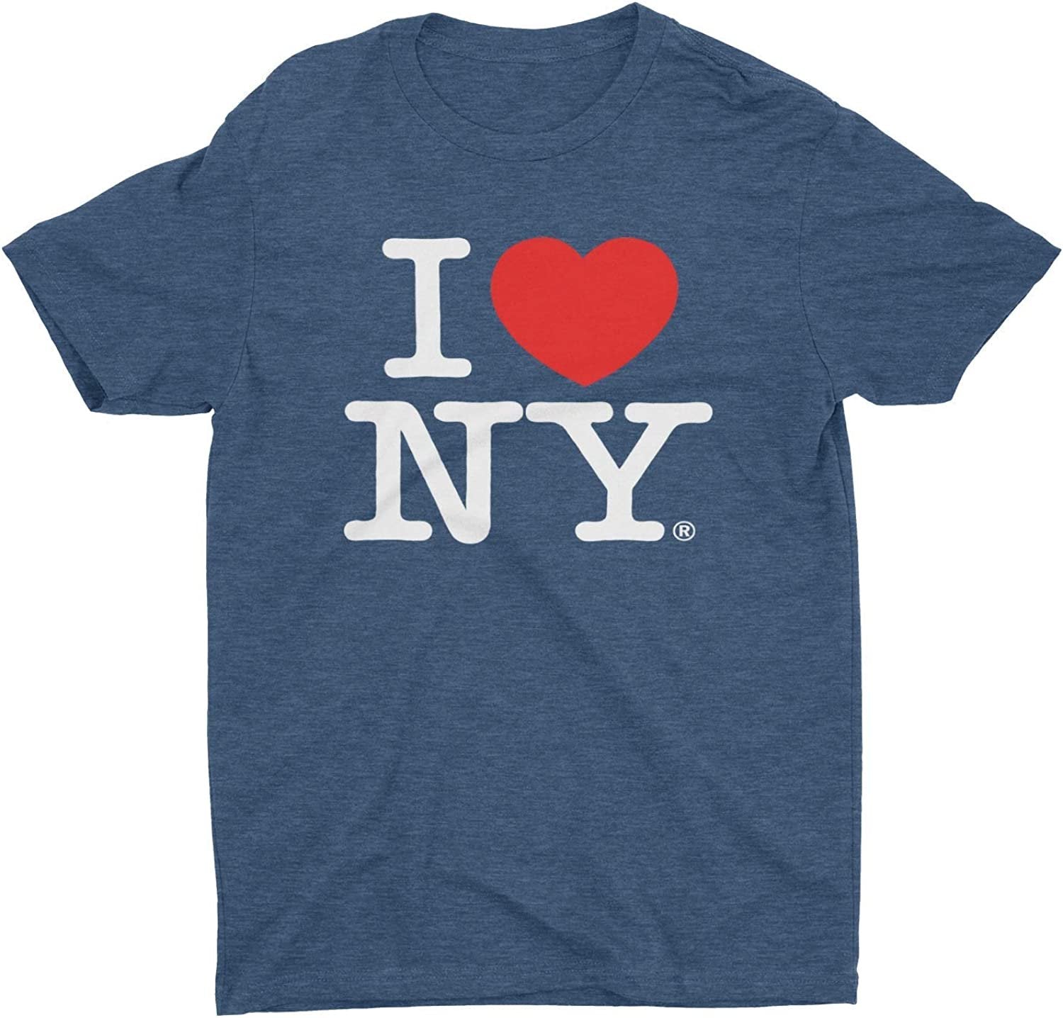 I Love NY Retro Vintage Tee Heather Denim