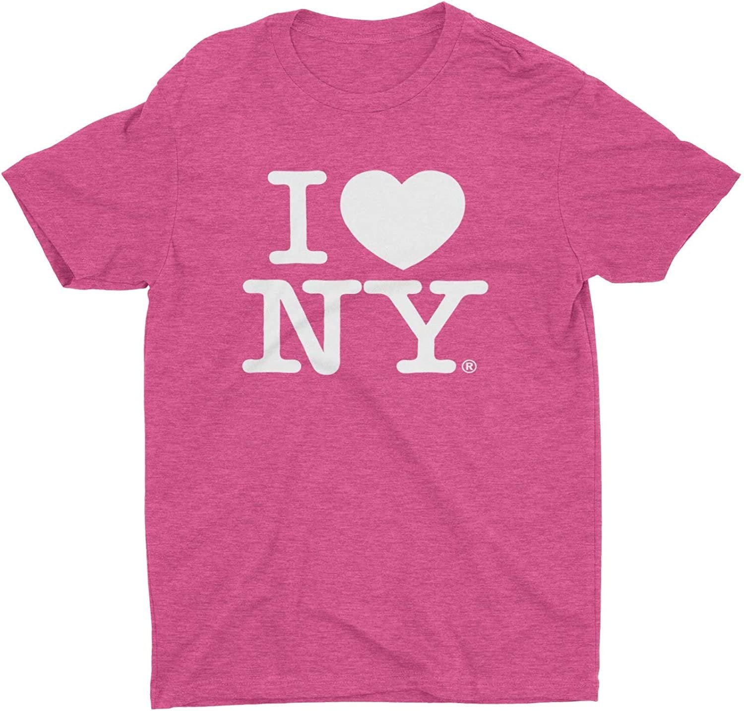 I Love NY Retro Vintage Tee Heather Pink