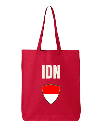 Indonesia Soccer Tote Bag — National Crest Badge | NYC Factory