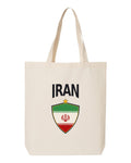 Iran Soccer Tote Bag 2026 — Arched National Crest | NYC Factory