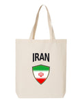 Iran Soccer Tote Bag 2026 — Arched National Crest | NYC Factory