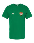 Iraq Soccer Tee 2026 — Retro National Crest | NYC Factory