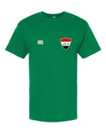 Iraq Soccer Tee 2026 — Retro National Crest | NYC Factory