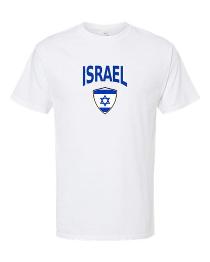 Israel Arched Crest Soccer Tee — NYC Factory