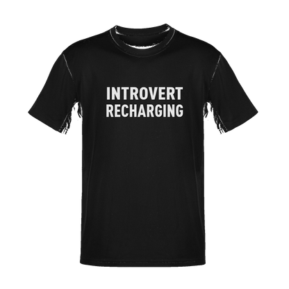 Unisex Introvert Recharging Soft Cotton Tee