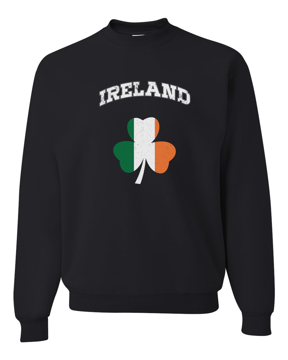 Ireland Flag Retro Design Custom Crewneck Sweatshirt