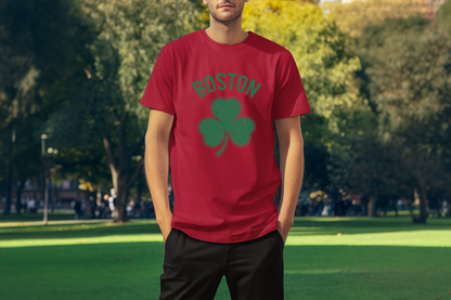 Irish Boston Shamrock Design Custom T-Shirt