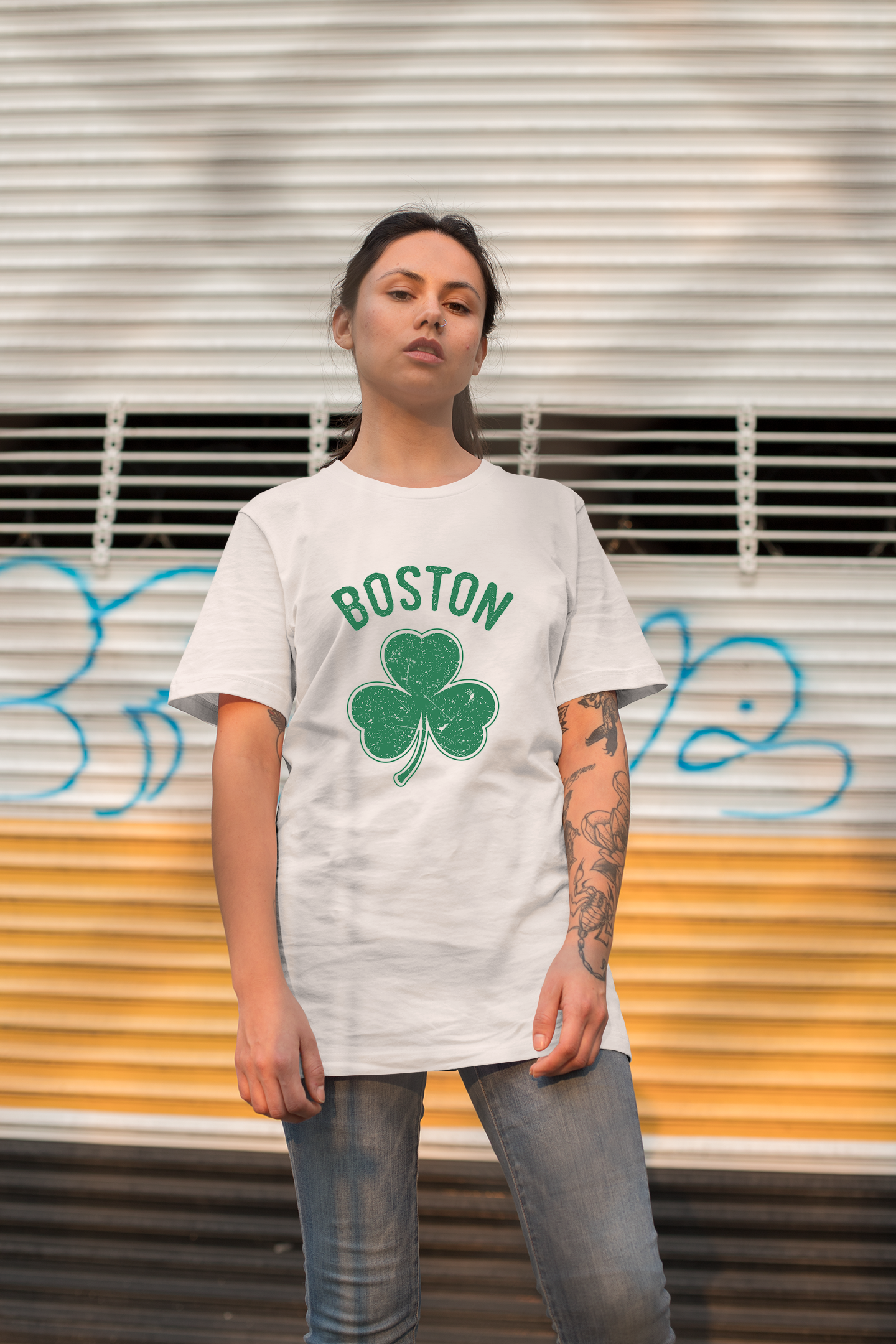 St. Patrick's Day Tee Boston T-Shirt Shamrock Men's / Ladies / Kids
