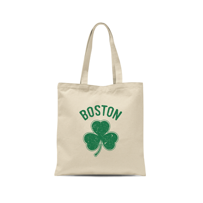 Irish Boston Shamrock Design Tote Bags Design