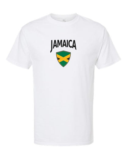 Jamaica Arched Crest Soccer Tee — NYC Factory