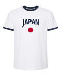 Japan Soccer Ringer Tee 2026 — Classic Name & Flag | NYC Factory