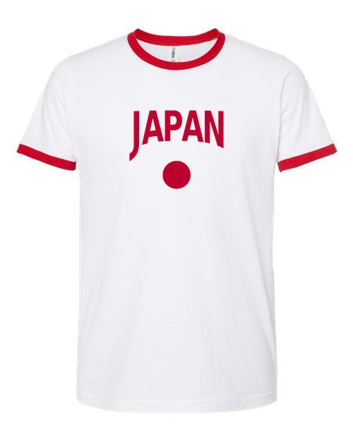 応援グッズ fall Japan Soccer Ringer Tee 2026 — Classic Name & F | NYC Factory