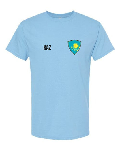 Kazakhstan Soccer Tee — Retro National Crest | NYC Factory