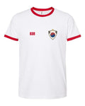 South Korea Soccer Ringer Tee 2026 — Retro National Crest | NYC Factory