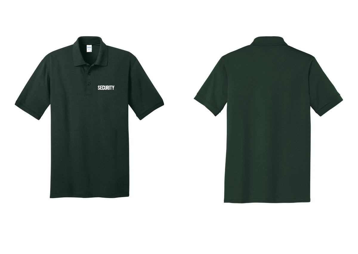 NYC Factory Men's Security Polo Shirt - Chest Only - Dark Green