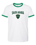 Saudi Arabia 2026 Soccer Arched Crest Ringer Tee -- NYC Factory