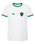 Saudi Arabia Soccer Ringer Tee 2026 — Retro National Crest | NYC Factory