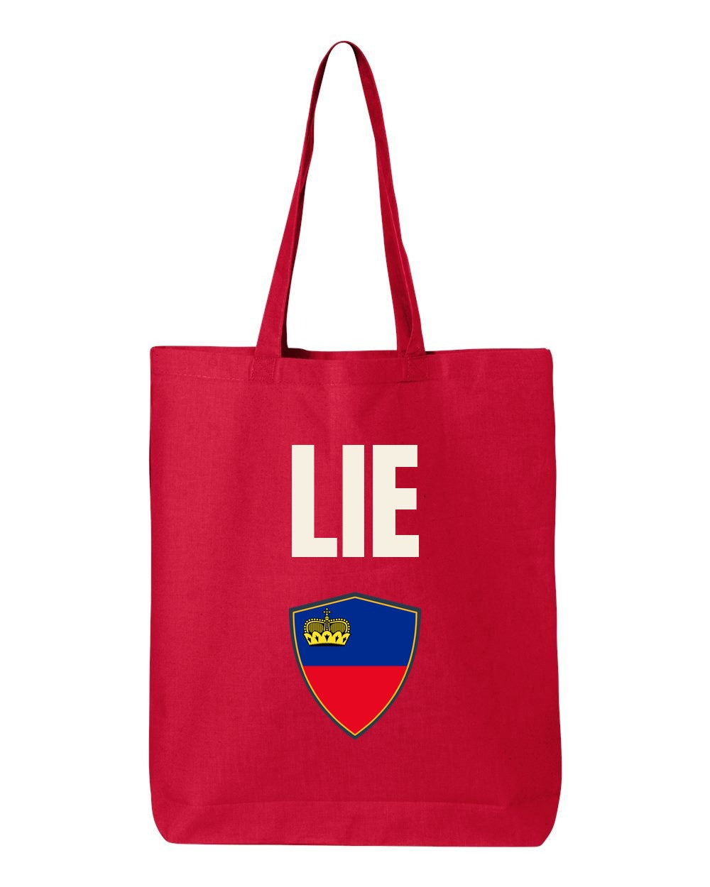 Liechtenstein Soccer Tote Bag — National Crest Badge | NYC Factory